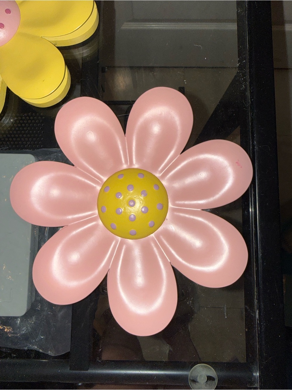Home Interiors Yellow, Pink & Lavender Metal Flower Wall Decor - Picture 3 of 10